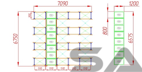 НАБИВНЫЕ СТЕЛЛАЖИ БУ ЭСКОН